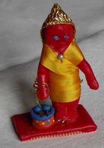 Sculpture en cire de Babybel